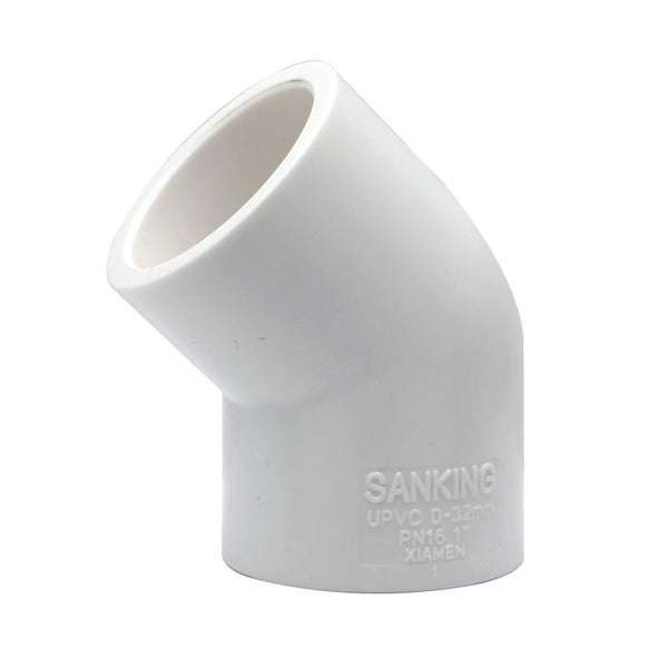 45° Elbow (SxS) - DIN - White