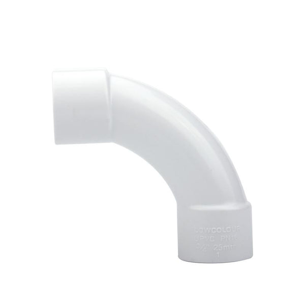 90° Band Elbow - DIN - White