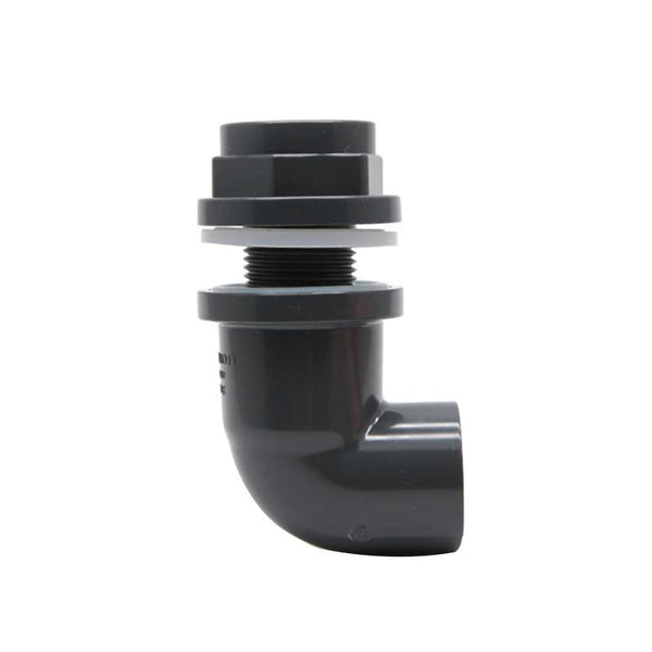 Elbow Bulkhead  - DIN - Grey