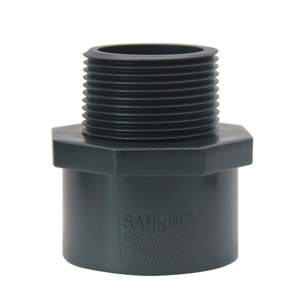 Male Threaded Coupling (SxT) - DIN - Grey